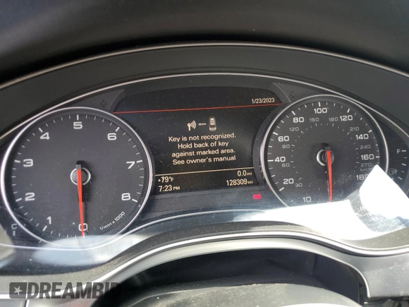 2014 Audi A6 3.0T Prestige with VIN WAUHGAFC5EN125377, listed as a Copart auction lot 44067455 with 128,309 mi miles and Clean Title. Bid and sale history available at carsss.com. Image 9.