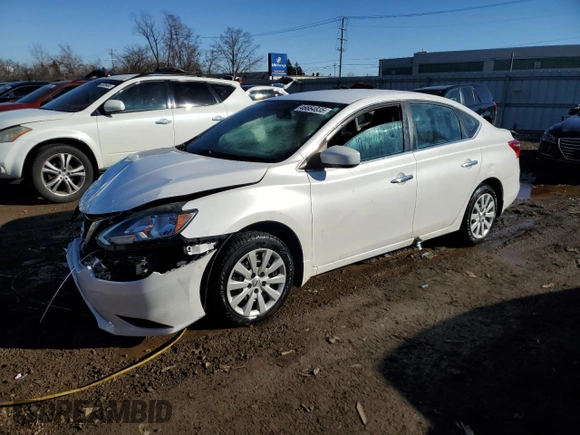 2017 Nissan Sentra SV with VIN 3N1AB7AP9HL661935, listed as a Copart auction lot 46664835 with 177,615 mi miles and Salvage Title. Bid and sale history available at DreamBid. Image 1.