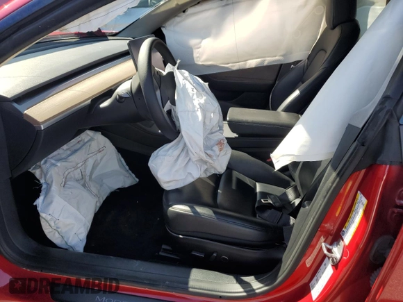 2022 Tesla Model 3 with VIN 5YJ3E1EA8NF187289, listed as a Copart auction lot 51070155 with 106,072 mi miles and Salvage Title. Bid and sale history available at carsss.com. Image 7.