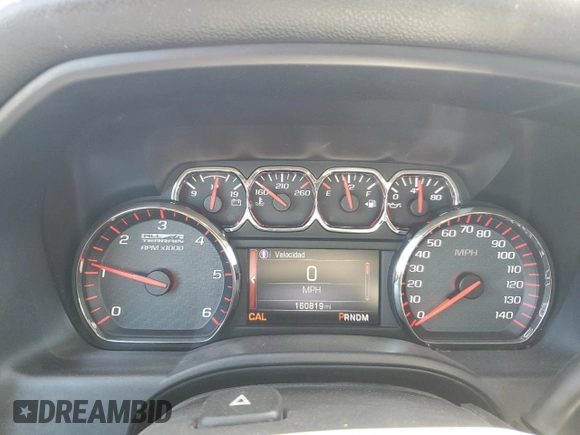 2015 GMC Sierra 1500 SLT with VIN 3GTU2VEC1FG273626, listed as a Copart auction lot 48564525 with 160,819 mi miles and Salvage Title. Bid and sale history available at DreamBid. Image 9.