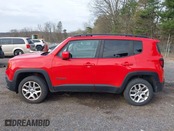 2017 Jeep Renegade Latitude with VIN ZACCJBBB7HPG27689, listed as a IAAI auction lot 42010657 with 143,202 mi miles. Bid and sale history available at carsss.com. Image 15.