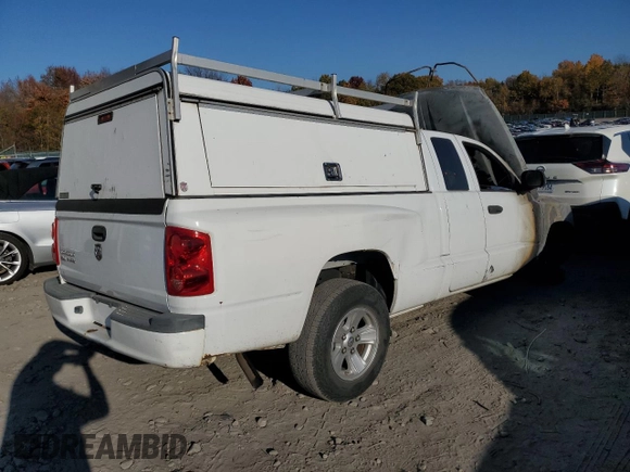 2008 Dodge Dakota SLT with VIN 1D7HW42KX8S520381, listed as a Copart auction lot 76985824 with Not Provided miles and Salvage Title. Bid and sale history available at carsss.com. Image 3.
