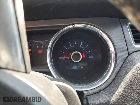 2013 Ford Mustang V6 with VIN 1ZVBP8AM9D5280169, listed as a Copart auction lot 81176564 with 155,330 mi miles and Salvage title. Bid and sale history available at DreamBid. Image 9.