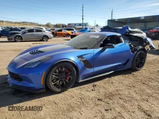 2019 Chevrolet Corvette Z06 2LZ with VIN 1G1YR2D67K5606378, listed as a Copart auction lot 80897994 with 12,754 mi miles and Salvage Title. Bid and sale history available at carsss.com. Image 1.