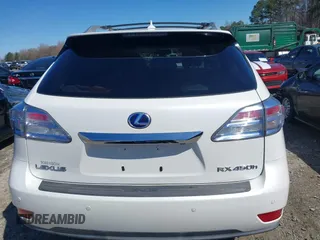 2010 Lexus RX 450h with VIN JTJBC1BA0A2026919, listed as a IAAI auction lot 41816077 with 117,577 mi miles and . Bid and sale history available at DreamBid. Image 16.