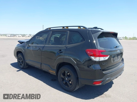 2023 Subaru Forester Wilderness with VIN JF2SKAMC2PH495053, listed as a IAAI auction lot 42238649 with 18,494 mi miles and . Bid and sale history available at DreamBid. Image 3.