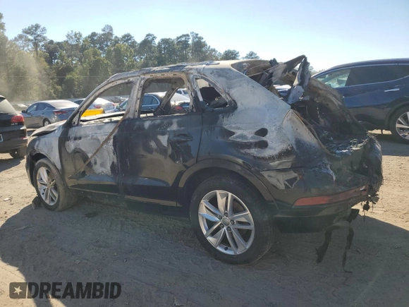 2017 Audi Q3 Premium with VIN WA1BCCFS4HR015953, listed as a Copart auction lot 75242954 with 0 mi miles and Salvage Title. Bid and sale history available at carsss.com. Image 2.
