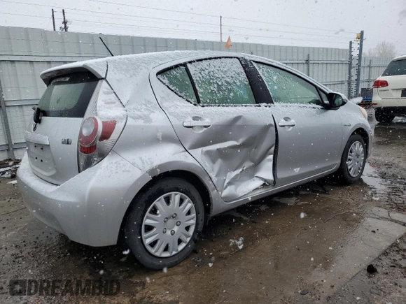 2014 Toyota Prius One with VIN JTDKDTB37E1566907, listed as a Copart auction lot 53697695 with 118,125 mi miles and Salvage Title. Bid and sale history available at DreamBid. Image 3.