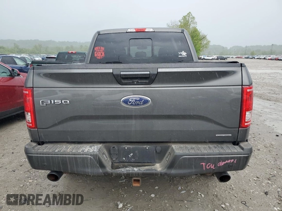 2016 Ford F-150 XLT with VIN 1FTEW1EFXGKF18400, listed as a Copart auction lot 55776805 with 128,771 mi miles and Salvage title. Bid and sale history available at DreamBid. Image 6.