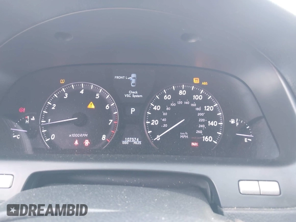 2008 Lexus LS 460 with VIN JTHBL46F385077736, listed as a IAAI auction lot 42531528 with 107,574 mi miles and . Bid and sale history available at DreamBid. Image 7.