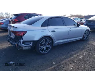 2019 Audi A4 Premium Plus with VIN WAUENAF42KA044955, listed as a Copart auction lot 46553044 with 77,833 mi miles and Salvage Title. Bid and sale history available at carsss.com. Image 3.
