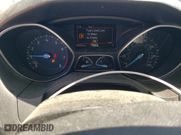 2017 Ford Focus SE with VIN 1FADP3F26HL295581, listed as a Copart auction lot 52158745 with 104,453 mi miles and Salvage title. Bid and sale history available at DreamBid. Image 9.