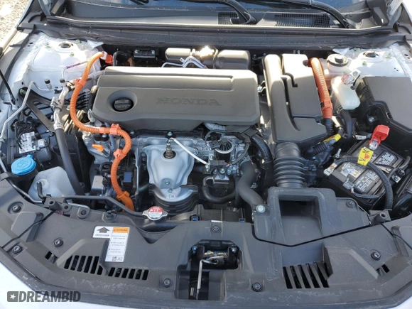 2024 Honda Accord Hybrid Sport-L with VIN 1HGCY2F72RA095594, listed as a Copart auction lot 41334445 with 7,362 mi miles and Salvage Title. Bid and sale history available at carsss.com. Image 12.