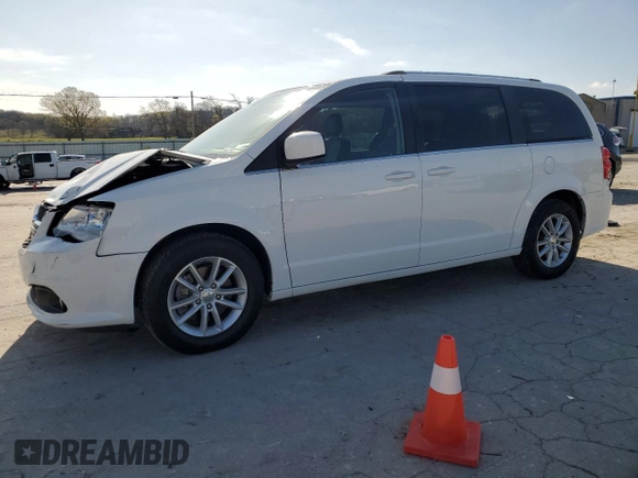 2019 Dodge Grand Caravan SXT with VIN 2C4RDGCG8KR724184, listed as a Copart auction lot 51268545 with 112,576 mi miles and Salvage Title. Bid and sale history available at DreamBid. Image 1.