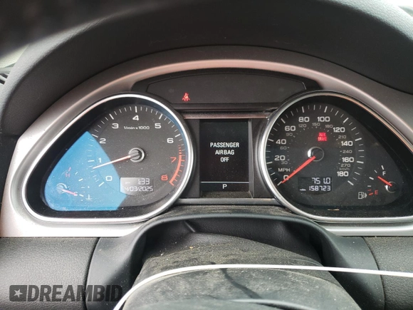2013 Audi Q7 3.0T S line Prestige with VIN WA1DGAFE9DD003767, listed as a Copart auction lot 51117175 with 158,723 mi miles and Salvage Title. Bid and sale history available at carsss.com. Image 9.