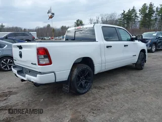 2024 Ram 1500 Big Horn with VIN 1C6SRFFT1RN124465, listed as a IAAI auction lot 41839097 with 24,106 mi miles and . Bid and sale history available at DreamBid. Image 4.