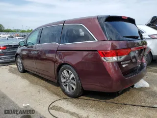 2015 Honda Odyssey Touring Elite with VIN 5FNRL5H99FB063722, listed as a Copart auction lot 55541634 with 143,308 mi miles and Salvage Title. Bid and sale history available at carsss.com. Image 2.