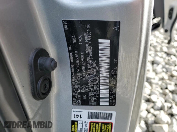 2020 Toyota Sienna LE with VIN 5TDJZ3DC2LS250972, listed as a Copart auction lot 46073675 with Not provided miles and Salvage title. Bid and sale history available at DreamBid. Image 15.
