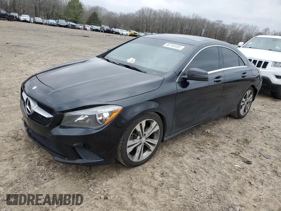 2016 Mercedes-Benz CLA with VIN WDDSJ4EB4GN288924, listed as a Copart auction lot 38746493 with 106,567 mi miles. Bid and sale history available at carsss.com. Image 1.
