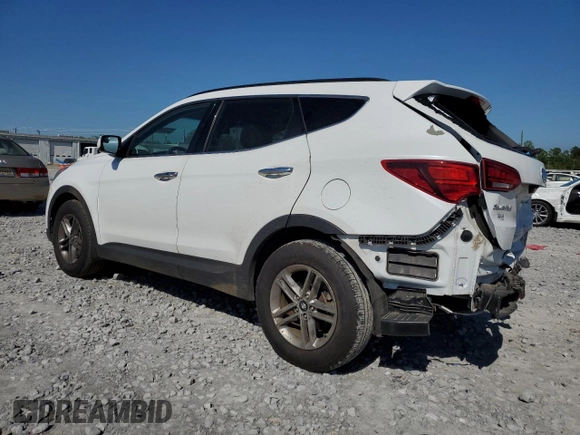 2018 Hyundai Santa Fe 2.4L with VIN 5XYZU3LB1JG537076, listed as a Copart auction lot 52724355 with 63,863 mi miles and Salvage title. Bid and sale history available at DreamBid. Image 2.
