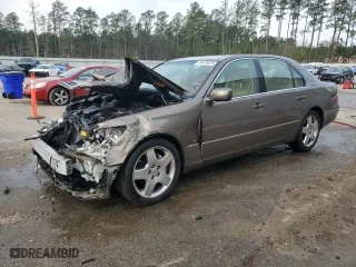 2004 Lexus LS 430 with VIN JTHBN36F340123884, listed as a Copart auction lot 48475675 with 0 mi miles and Salvage Title. Bid and sale history available at carsss.com. Image 1.