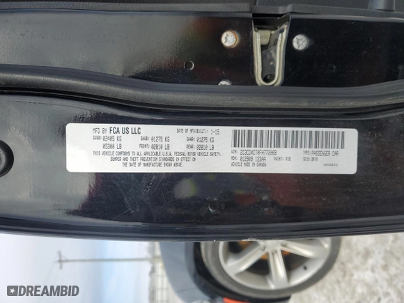 2015 Dodge Charger RT with VIN 2C3CDXCT0FH772068, listed as a Copart auction lot 41766855 with NaN miles and Salvage Title. Bid and sale history available at carsss.com. Image 12.