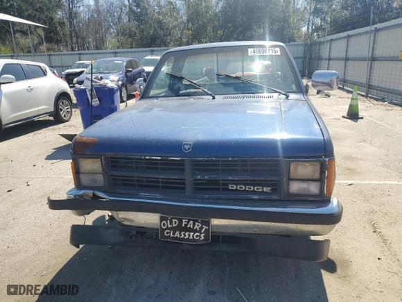 1989 Dodge Dakota "S" with VIN 1B7FL26X5KS067170, listed as a Copart auction lot 46698715 with 141091 miles and Salvage Title. Bid and sale history available at carsss.com. Image 5.