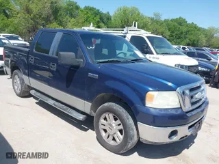 2007 Ford F-150 XLT with VIN 1FTRW12W97FB13417, listed as a IAAI auction lot 41989042 with 203,988 mi miles. Bid and sale history available at carsss.com. Image 1.