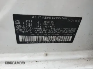 2023 Subaru Impreza with VIN 4S3GTAB65P3722280, listed as a Copart auction lot 61761265 with 306,951 mi miles and Clean title. Bid and sale history available at DreamBid. Image 12.