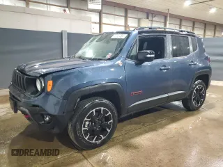 2023 Jeep Renegade Trailhawk with VIN ZACNJDC17PPP70342, listed as a Copart auction lot 60958915 with 33,017 mi miles and Non repairable. Bid and sale history available at DreamBid. Image 1.