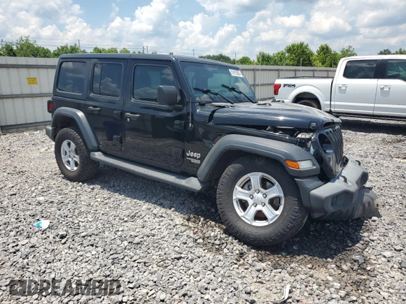 2018 Jeep Wrangler Unlimited Sport with VIN 1C4HJXDG9JW302367, listed as a Copart auction lot 61915505 with 103,952 mi miles and Non repairable. Bid and sale history available at DreamBid. Image 4.