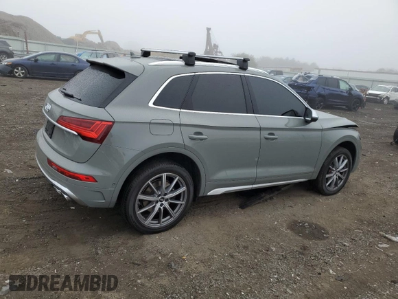 2022 Audi SQ5 Prestige with VIN WA1C4AFY0N2052979, listed as a Copart auction lot 48447473 with 10,764 mi miles. Bid and sale history available at carsss.com. Image 3.