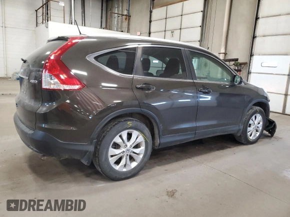 2013 Honda CR-V EX-L z VIN 5J6RM4H72DL002285, wystawiony jako Copart lot #55939585 z przebiegiem 163 350 mil mil oraz Szkoda całkowita • Salvage title. Historia ofert i sprzedaży dostępna na DreamBid. Obrazek 3.