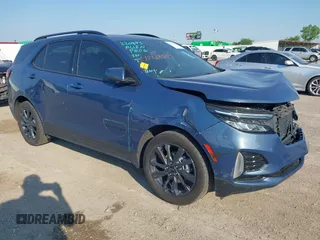 2024 Chevrolet Equinox RS with VIN 3GNAXWEG4RL166568, listed as a IAAI auction lot 42218169 with 14,019 mi miles and . Bid and sale history available at DreamBid. Image 1.