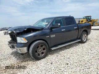 2018 Ram 1500 Lone Star Silver with VIN 1C6RR6LT8JS207819, listed as a Copart auction lot 56800065 with 101,396 mi miles and Clean title. Bid and sale history available at DreamBid. Image 1.