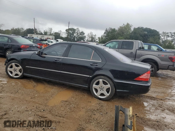 2005 Mercedes-Benz S-Class 4.3L with VIN WDBNG70J25A440157, listed as a Copart auction lot 79240744 with 136,844 mi miles and Salvage Title. Bid and sale history available at carsss.com. Image 2.