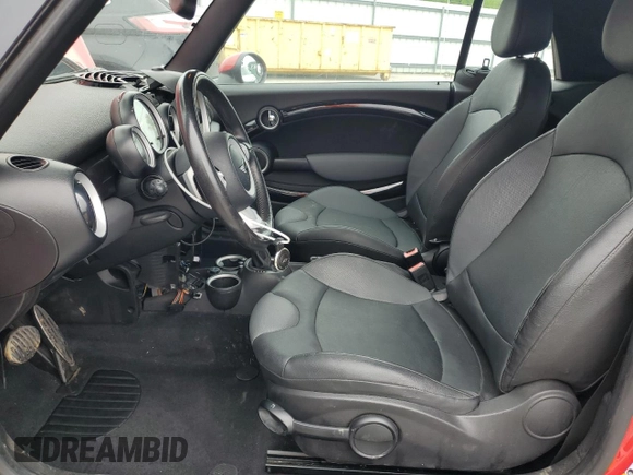 2010 MINI Convertible S with VIN WMWMS3C50ATY08821, listed as a Copart auction lot 53547595 with 54,438 mi miles and Salvage title. Bid and sale history available at DreamBid. Image 7.
