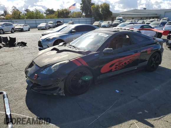 2002 Toyota Celica GT with VIN JTDDR32T120128461, listed as a Copart auction lot 78031324 with 185,315 mi miles and Salvage Title. Bid and sale history available at carsss.com. Image 1.