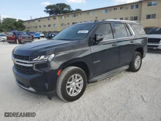 2021 Chevrolet Tahoe LS with VIN 1GNSCMKD4MR299752, listed as a Copart auction lot 50038445 with 69,349 mi miles and Salvage Title. Bid and sale history available at carsss.com. Image 1.
