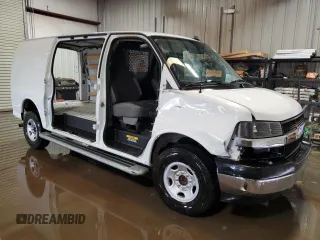 2024 Chevrolet Express Cargo with VIN 1GCWGAFP0R1158491, listed as a Copart auction lot 54743335 with Not provided miles and Clean title. Bid and sale history available at DreamBid. Image 4.