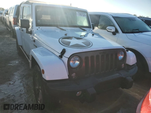 2018 Jeep Wrangler JK Unlimited Freedom Edition with VIN 1C4BJWDG2JL805031, listed as a Copart auction lot 73987524 with 0 mi miles and Non Repairable. Bid and sale history available at carsss.com. Image 5.