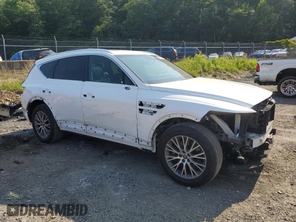 2021 Genesis GV80 with VIN KMUHBDSB9MU036008, listed as a Copart auction lot 59990915 with 62,294 mi miles and Salvage title. Bid and sale history available at DreamBid. Image 4.