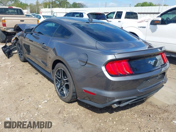 2023 Ford Mustang EcoBoost with VIN 1FA6P8TH6P5105487, listed as a IAAI auction lot 41877024 with 24,066 mi miles. Bid and sale history available at carsss.com. Image 3.
