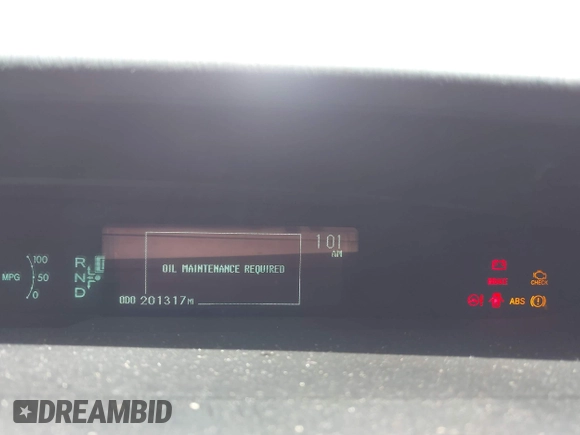 2011 Toyota Prius I with VIN JTDKN3DU9B5319489, listed as a IAAI auction lot 42062283 with 201,317 mi miles. Bid and sale history available at carsss.com. Image 7.