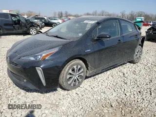 2020 Toyota Prius LE with VIN JTDL9RFU0L3019099, listed as a Copart auction lot 48380615 with 38,600 mi miles and Salvage Title. Bid and sale history available at DreamBid. Image 1.