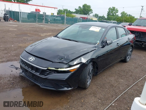 2024 Hyundai Elantra SEL with VIN KMHLS4DG0RU643875, listed as a IAAI auction lot 42496674 with 74,487 mi miles and . Bid and sale history available at DreamBid. Image 2.
