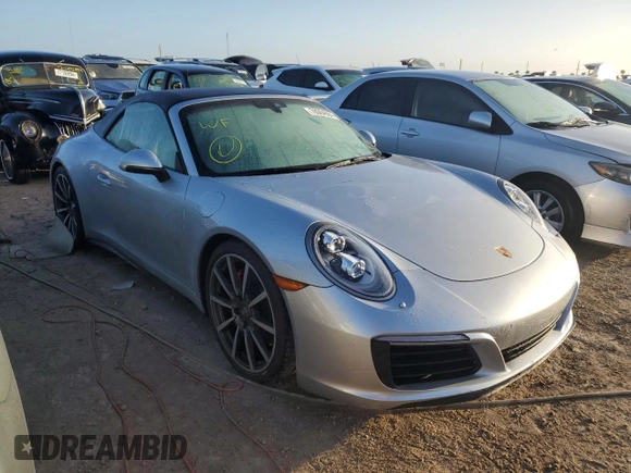 2017 Porsche 911 Carrera S with VIN WP0CB2A95HS154123, listed as a Copart auction lot 78064684 with 0 mi miles and Non Repairable. Bid and sale history available at carsss.com. Image 4.