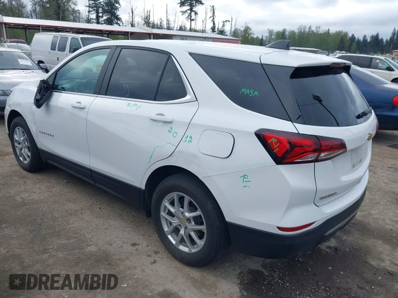 2024 Chevrolet Equinox LT with VIN 3GNAXUEG9RS181173, listed as a IAAI auction lot 42082890 with 27,575 mi miles. Bid and sale history available at carsss.com. Image 3.