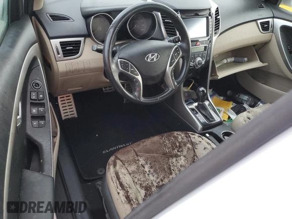 2013 Hyundai Elantra GT with VIN KMHD35LE8DU093065, listed as a Copart auction lot 75117784 with 0 mi miles and Salvage Title. Bid and sale history available at carsss.com. Image 8.