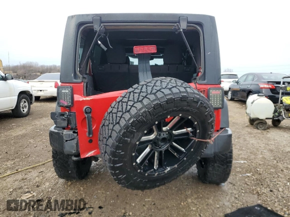2014 Jeep Wrangler Unlimited Sport with VIN 1C4BJWDG4EL115321, listed as a Copart auction lot 51297255 with 176,685 mi miles and Salvage Title. Bid and sale history available at carsss.com. Image 6.